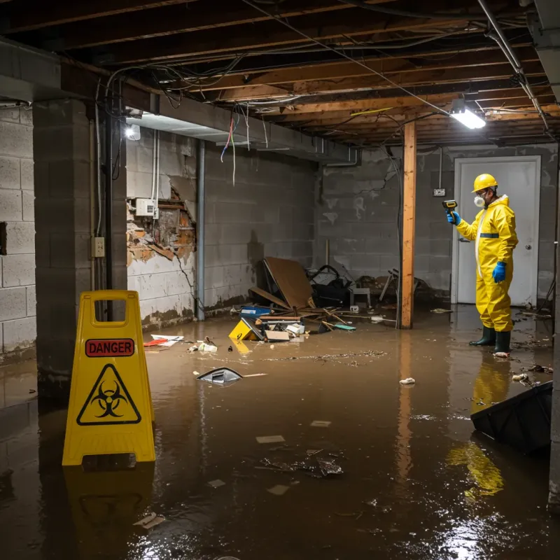 Flooded Basement Electrical Hazard in Cheyenne County, KS Property